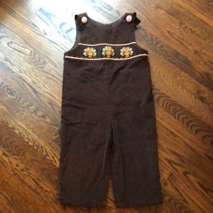 Thanksgiving/turkey/fall smocked longalls